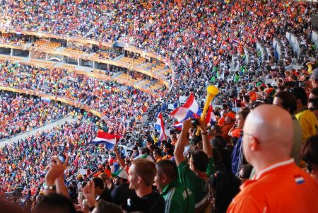 Fans Cheer During The Netherlands